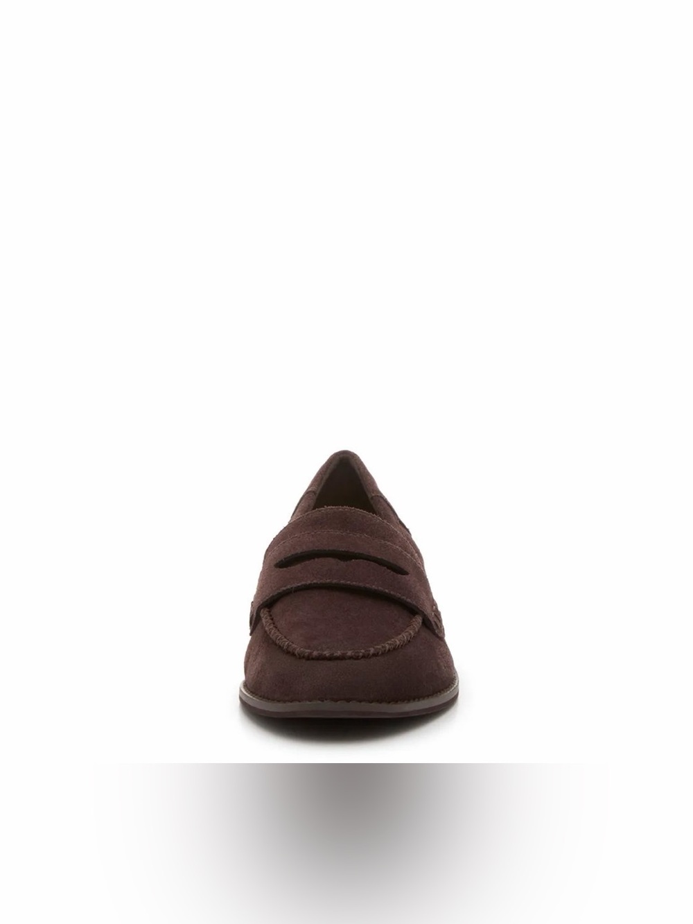 Lucky Brand Women's Dark Brown Suede Penny Loafers - Picture 4 of 6